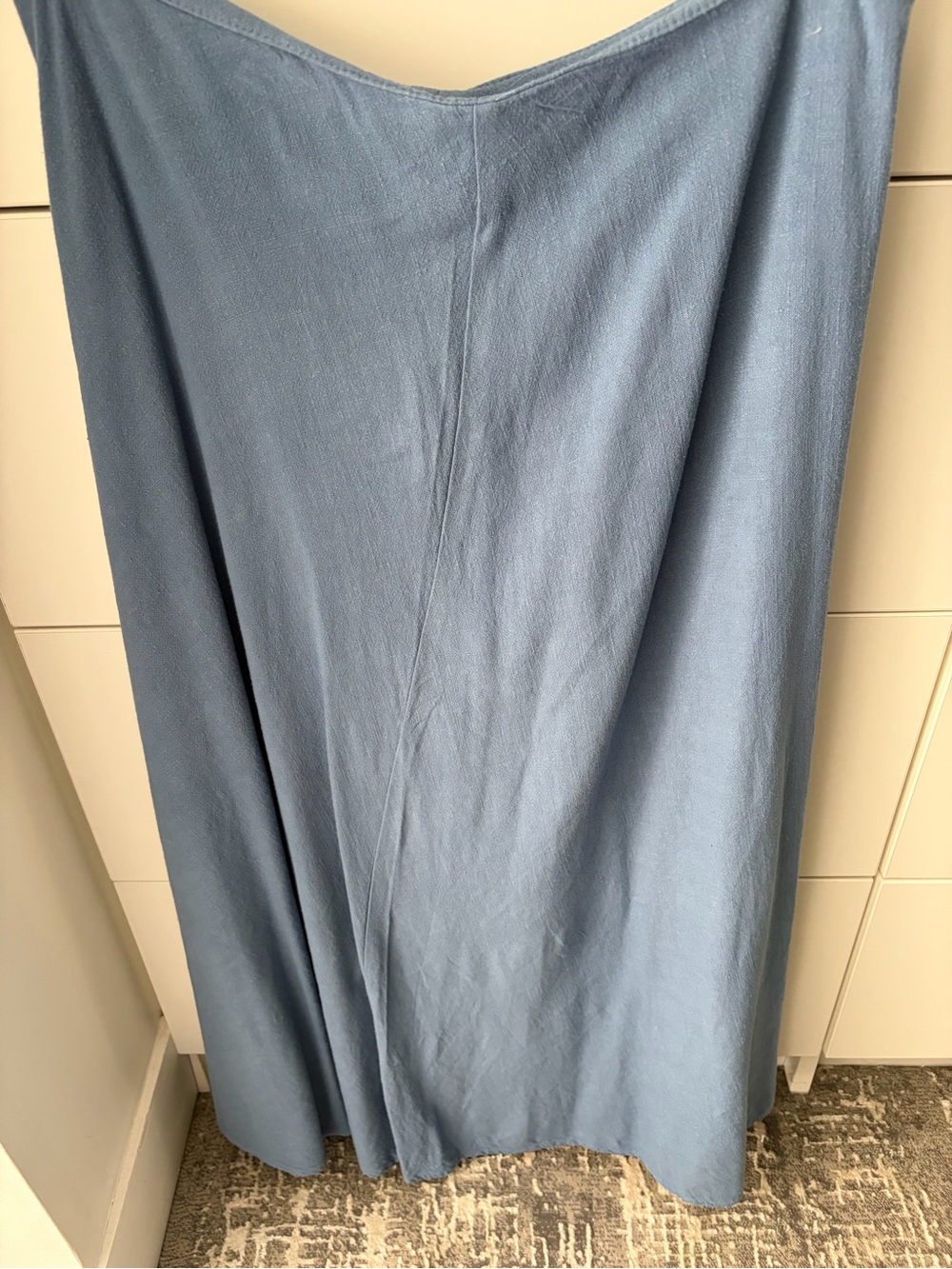 Light Blue A-Line Maxi Skirt